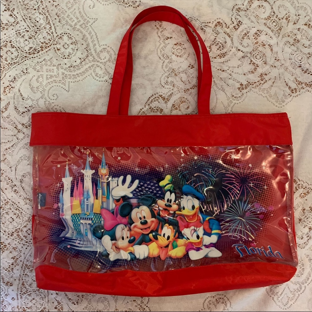 Disney Mickey Mouse crew clear front tote bag
